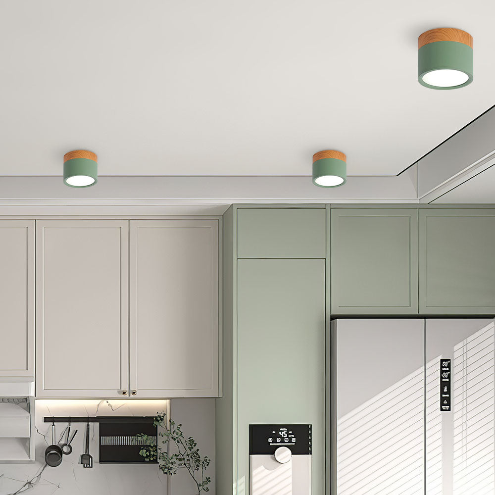Cylindrical Glow | Playful Elegant Flush Mount Ceiling Light Fixture 18