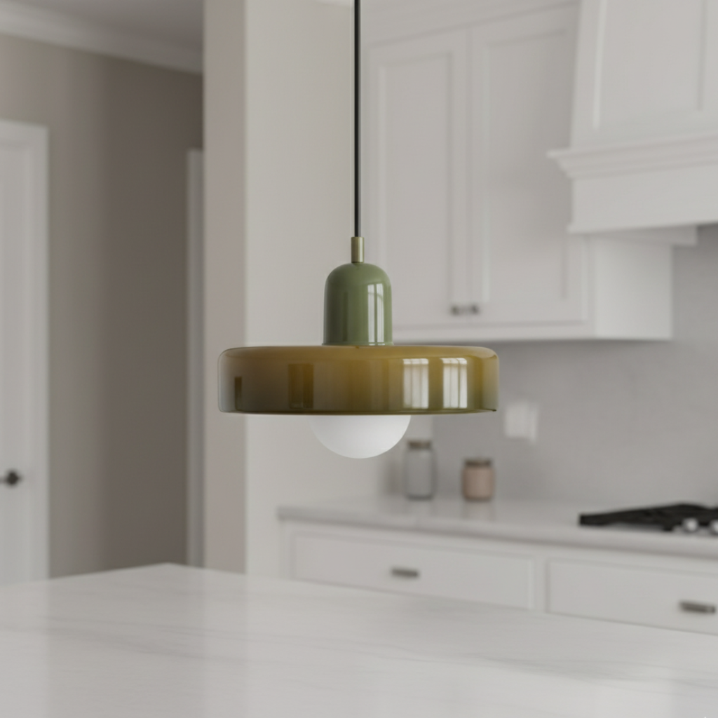 LuminaGlass | Stylish Colorful Glass Pendant Light for Kitchen Island 26