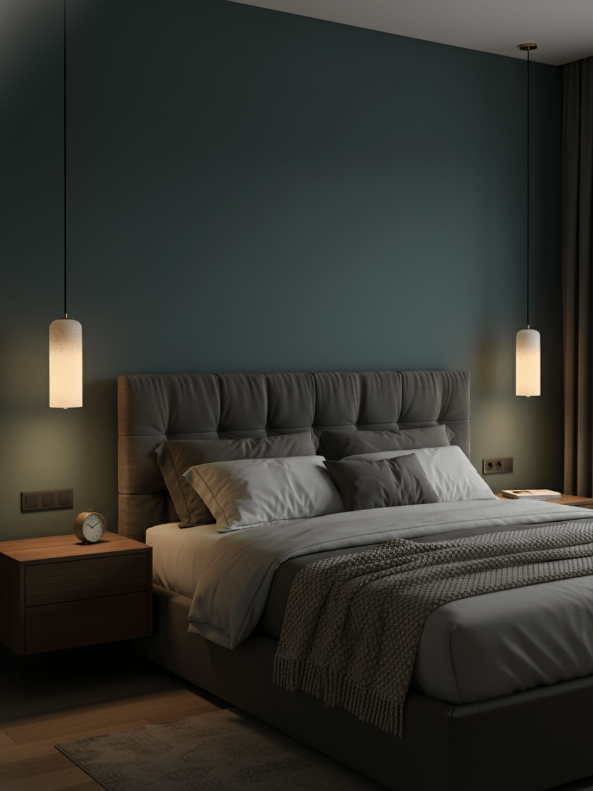 AlabasterGlow | Elegant Modern Brass-Finished Kitchen Pendant Lighting 1