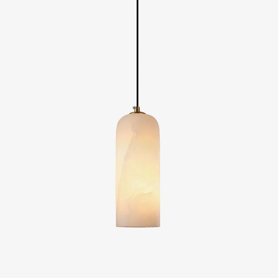 AlabasterGlow | Elegant Modern Brass-Finished Kitchen Pendant Lighting 6