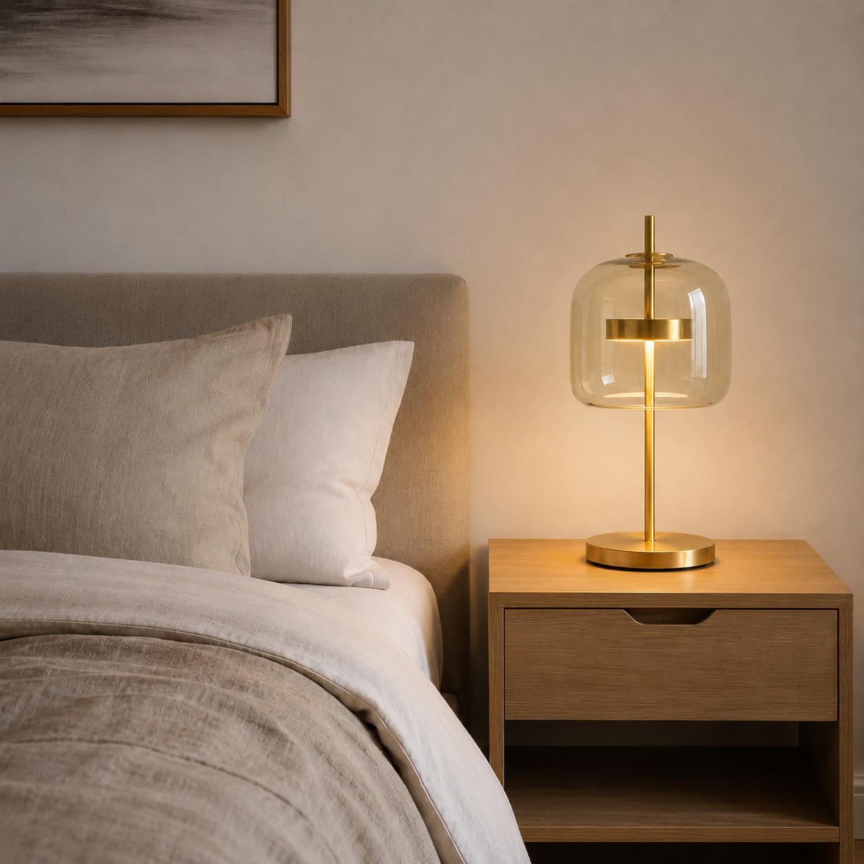 AuraGlass | Elegant Stained Glass Bedside Table Lamp for Cozy Spaces 2