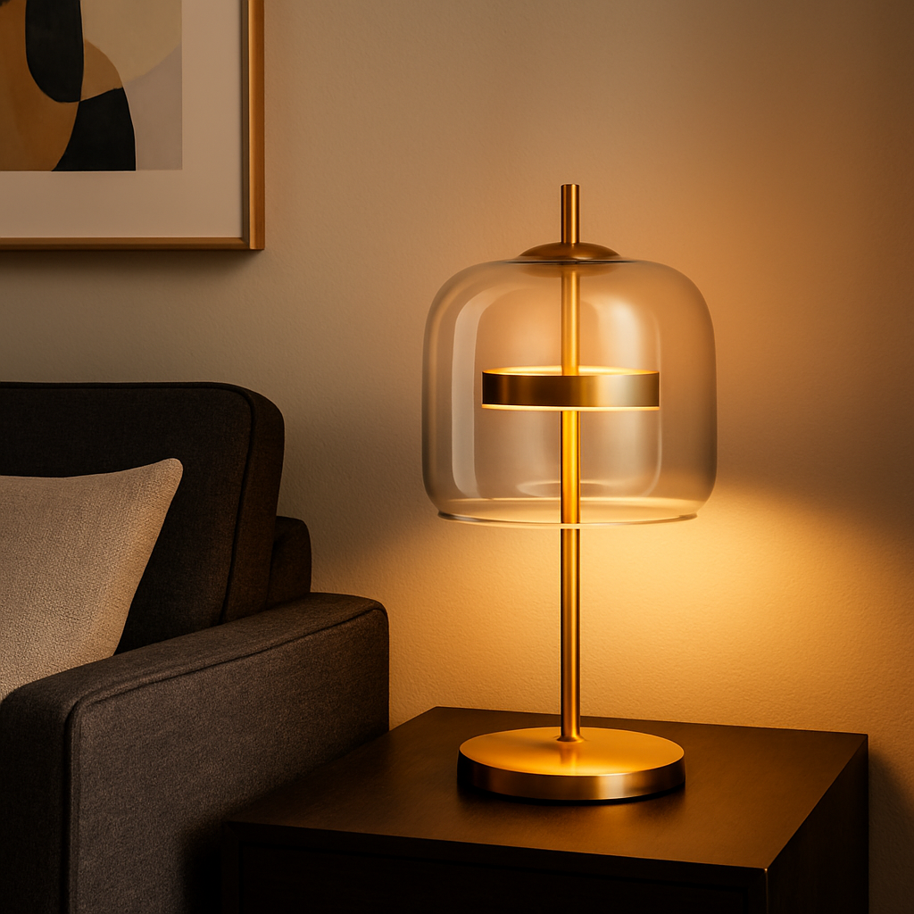AuraGlass | Elegant Stained Glass Bedside Table Lamp for Cozy Spaces 6