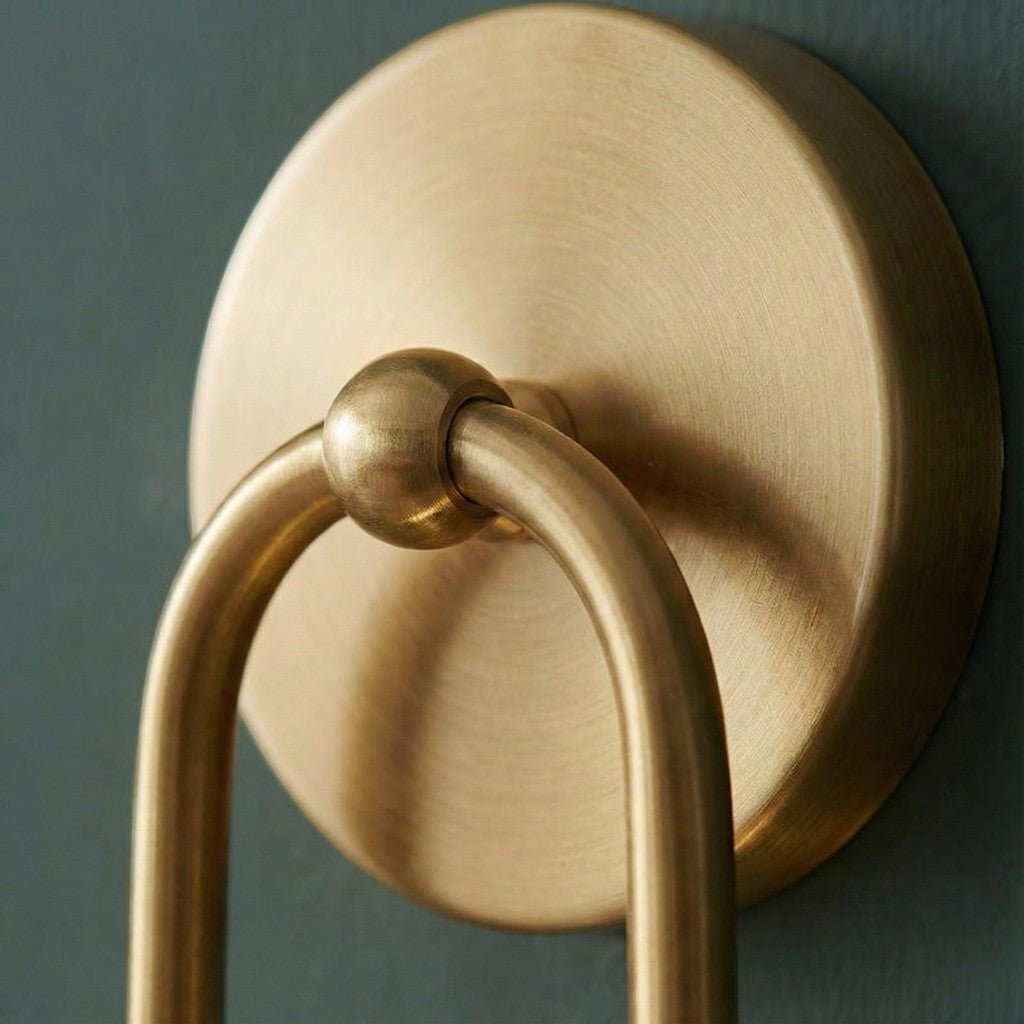 AuroraGlow | Elegant Modern Gold Wall Sconce with Double Frosted Cylinders 2