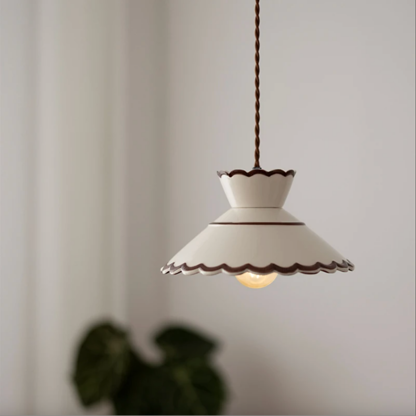 Ceramica | Elegant Hand-Painted Floral Kitchen Pendant Lighting Fixture 12