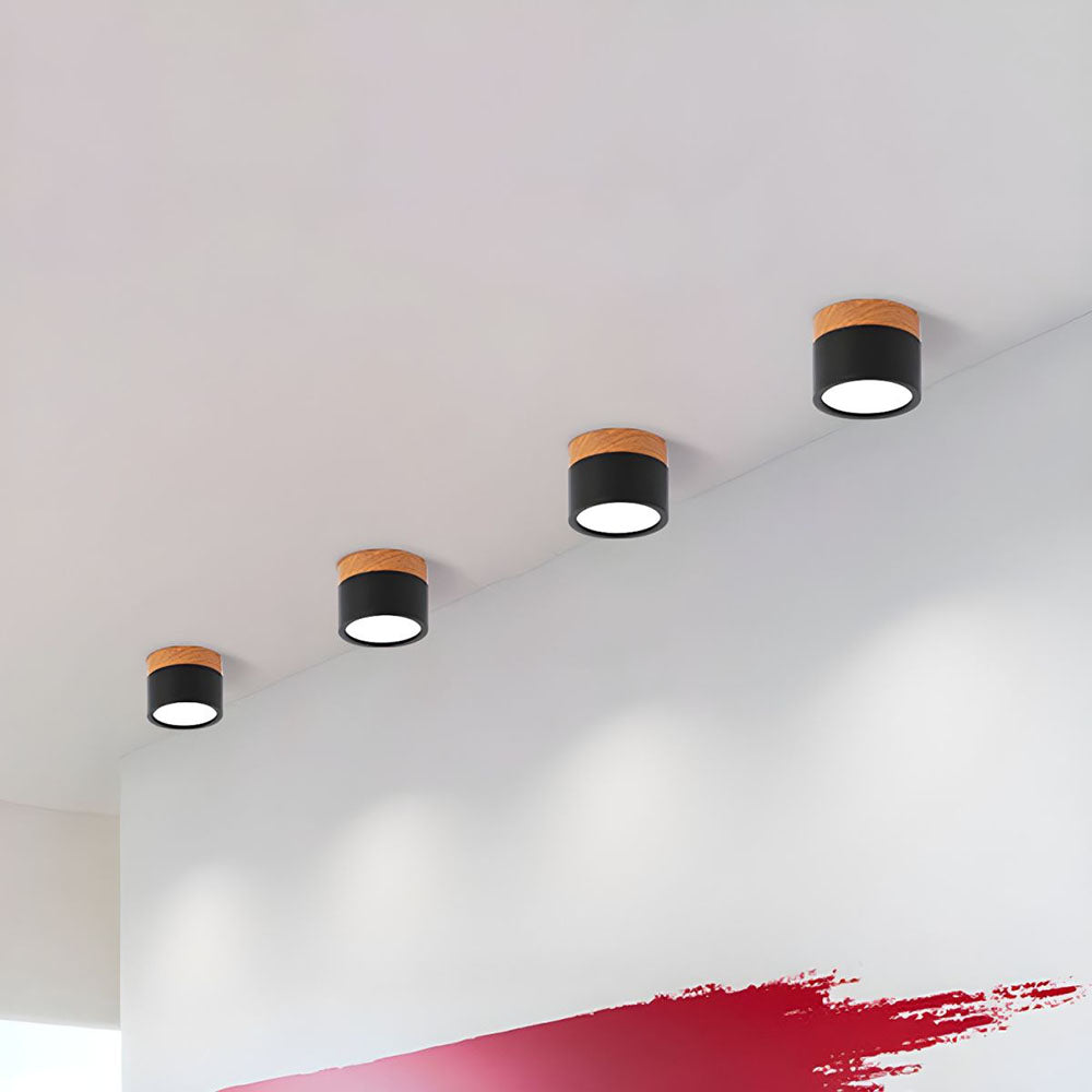 Cylindrical Glow | Playful Elegant Flush Mount Ceiling Light Fixture 13