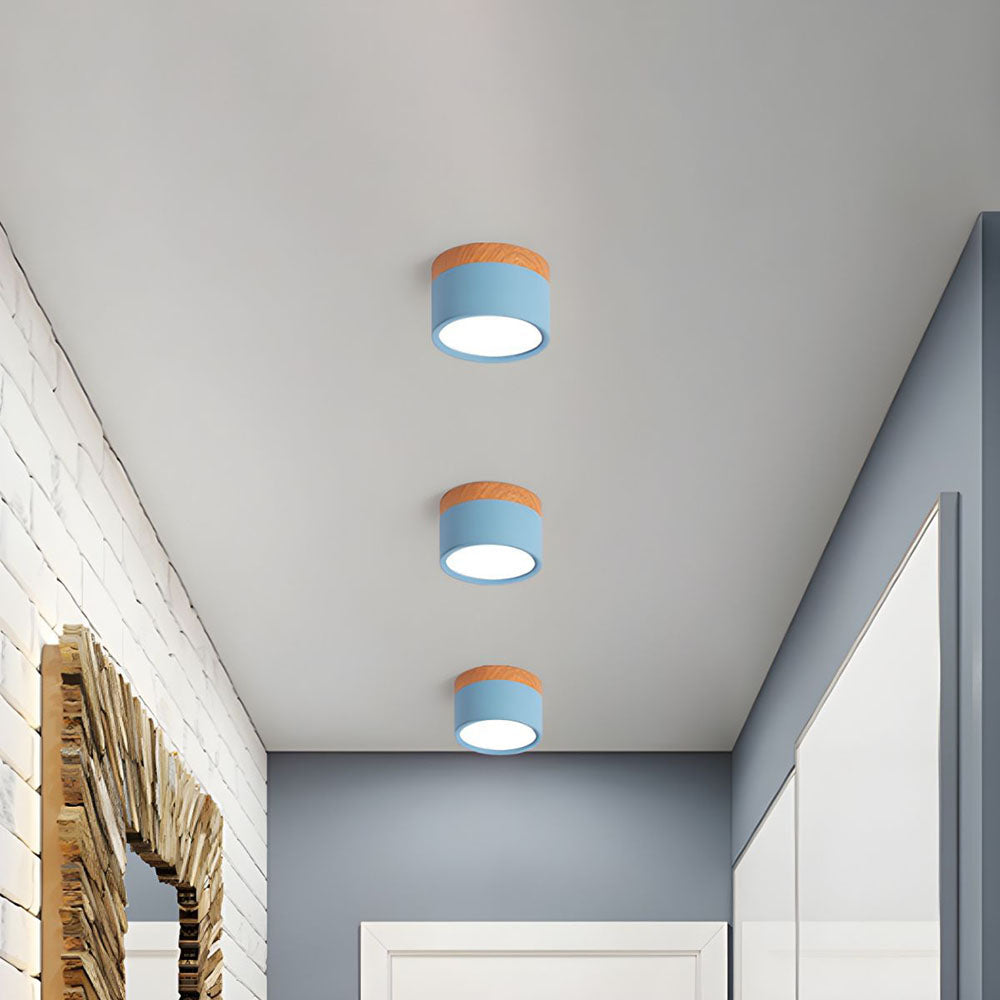 Cylindrical Glow | Playful Elegant Flush Mount Ceiling Light Fixture 2