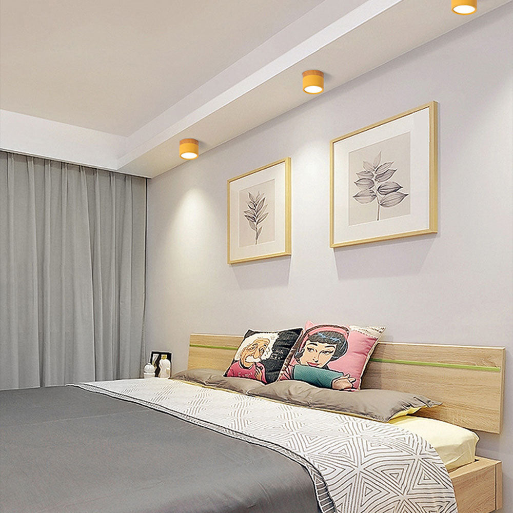 Cylindrical Glow | Playful Elegant Flush Mount Ceiling Light Fixture 4