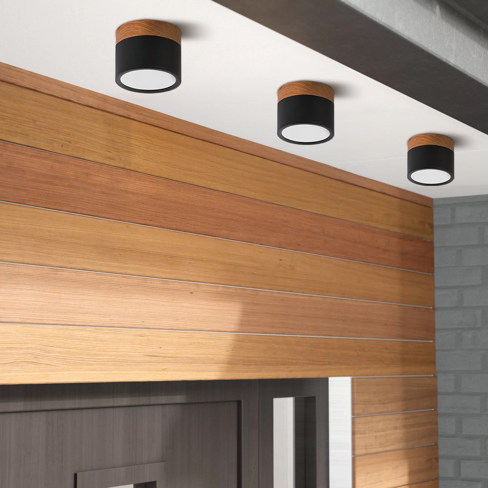 Cylindrical Glow | Playful Elegant Flush Mount Ceiling Light Fixture 8