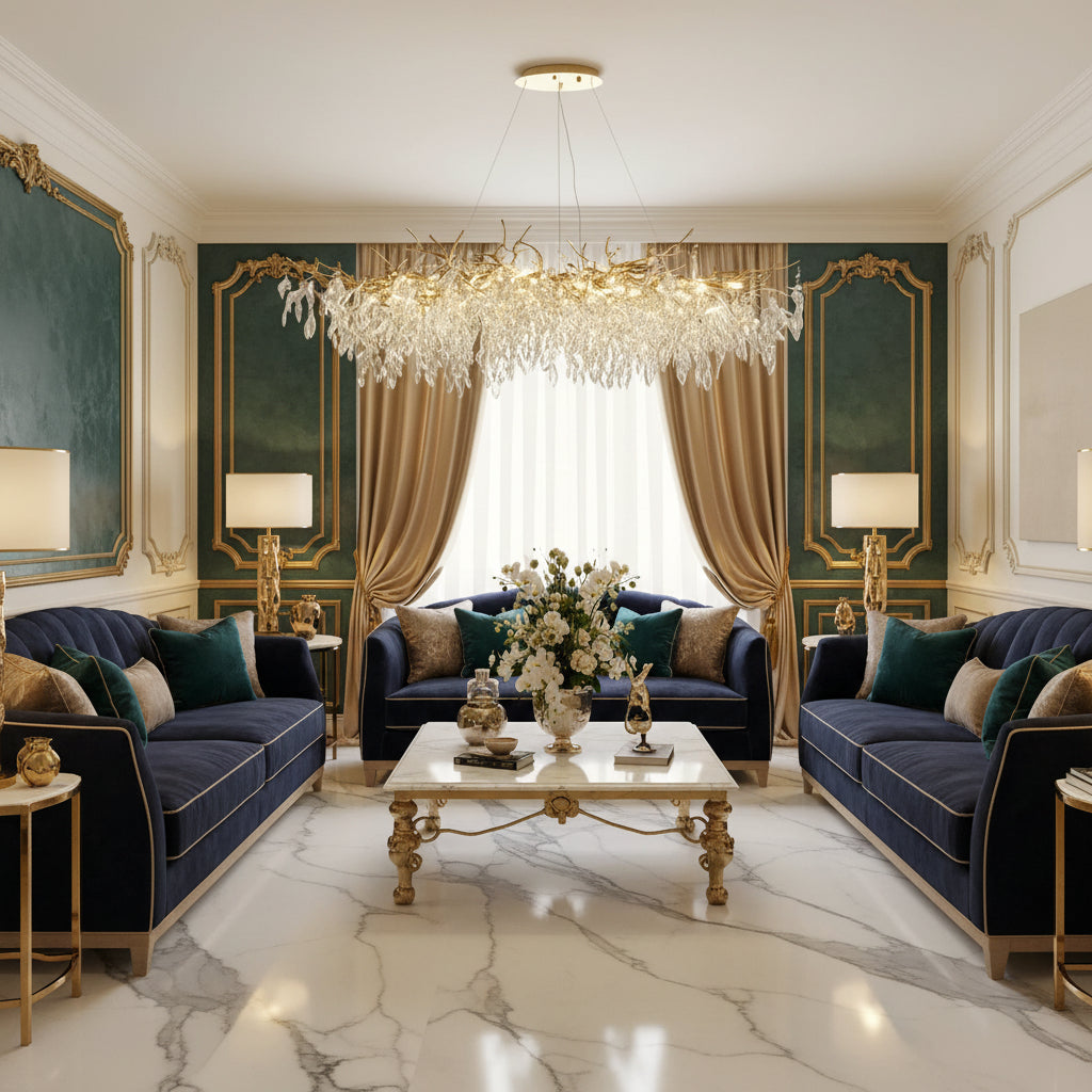 Elegant Crystal Chandelier | Modern Design with Dimmable LED Light | Perfect for Dining Room and Living Space Illumination 6
