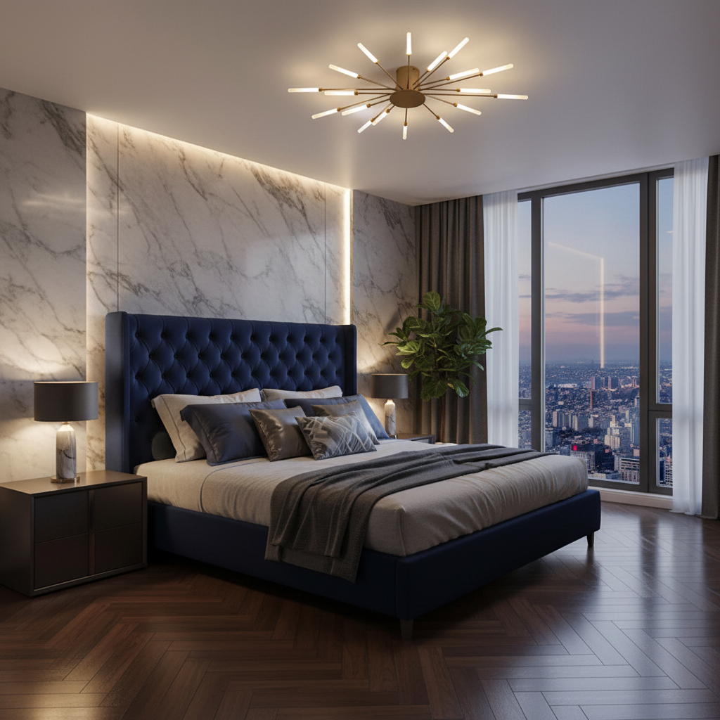 Elegant Flush Mount Ceiling Light with LED Bulbs | Modern Design for Stunning Home Ambiance 13
