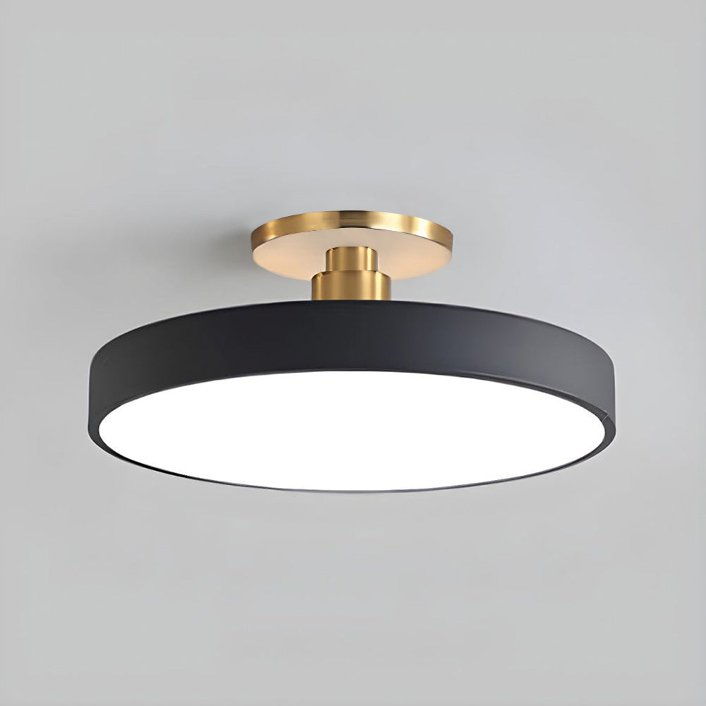 Geometra | Elegant Two-Tone LED Flush Mount Ceiling Light Fixture 0