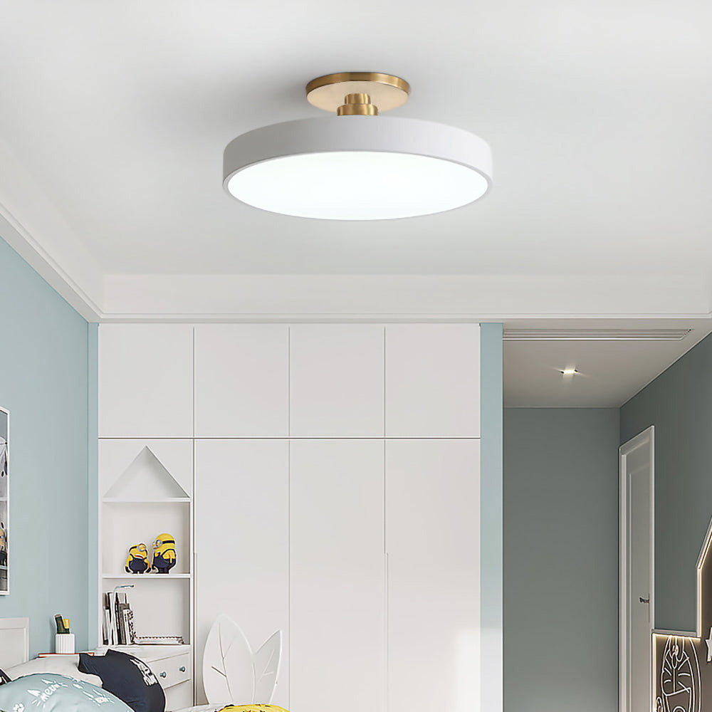 Geometra | Elegant Two-Tone LED Flush Mount Ceiling Light Fixture 10