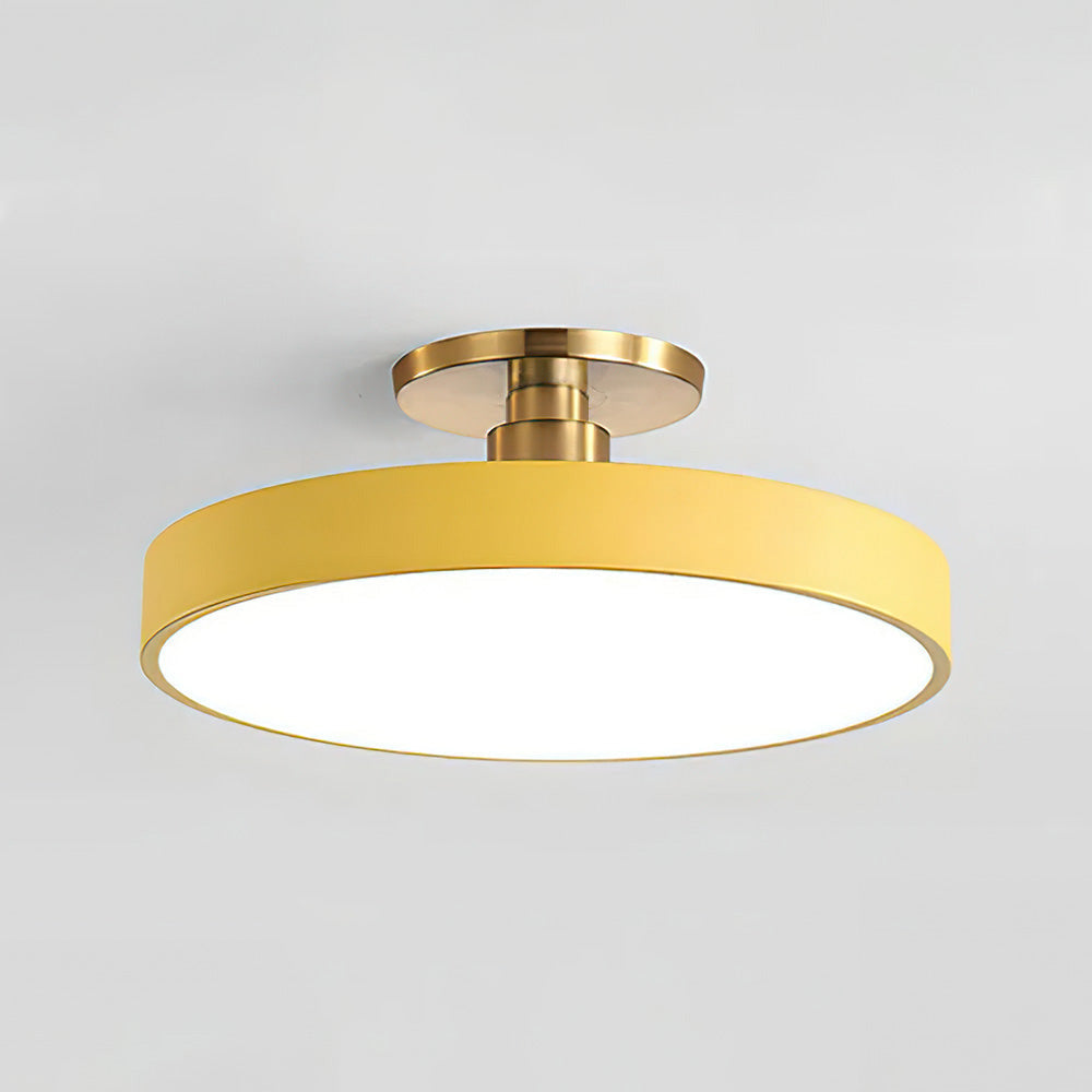 Geometra | Elegant Two-Tone LED Flush Mount Ceiling Light Fixture 13