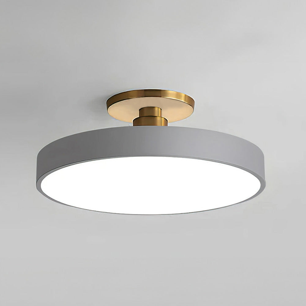 Geometra | Elegant Two-Tone LED Flush Mount Ceiling Light Fixture 15
