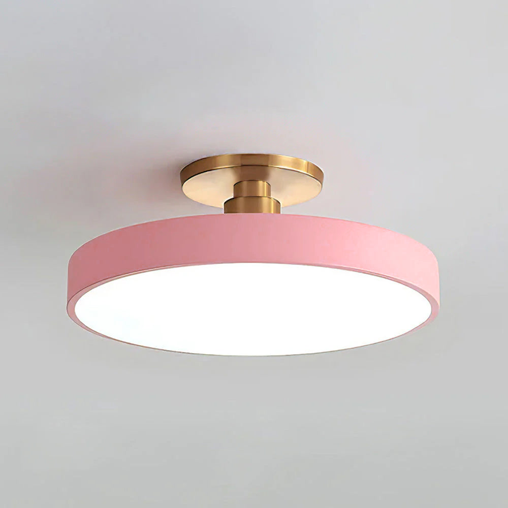 Geometra | Elegant Two-Tone LED Flush Mount Ceiling Light Fixture 16