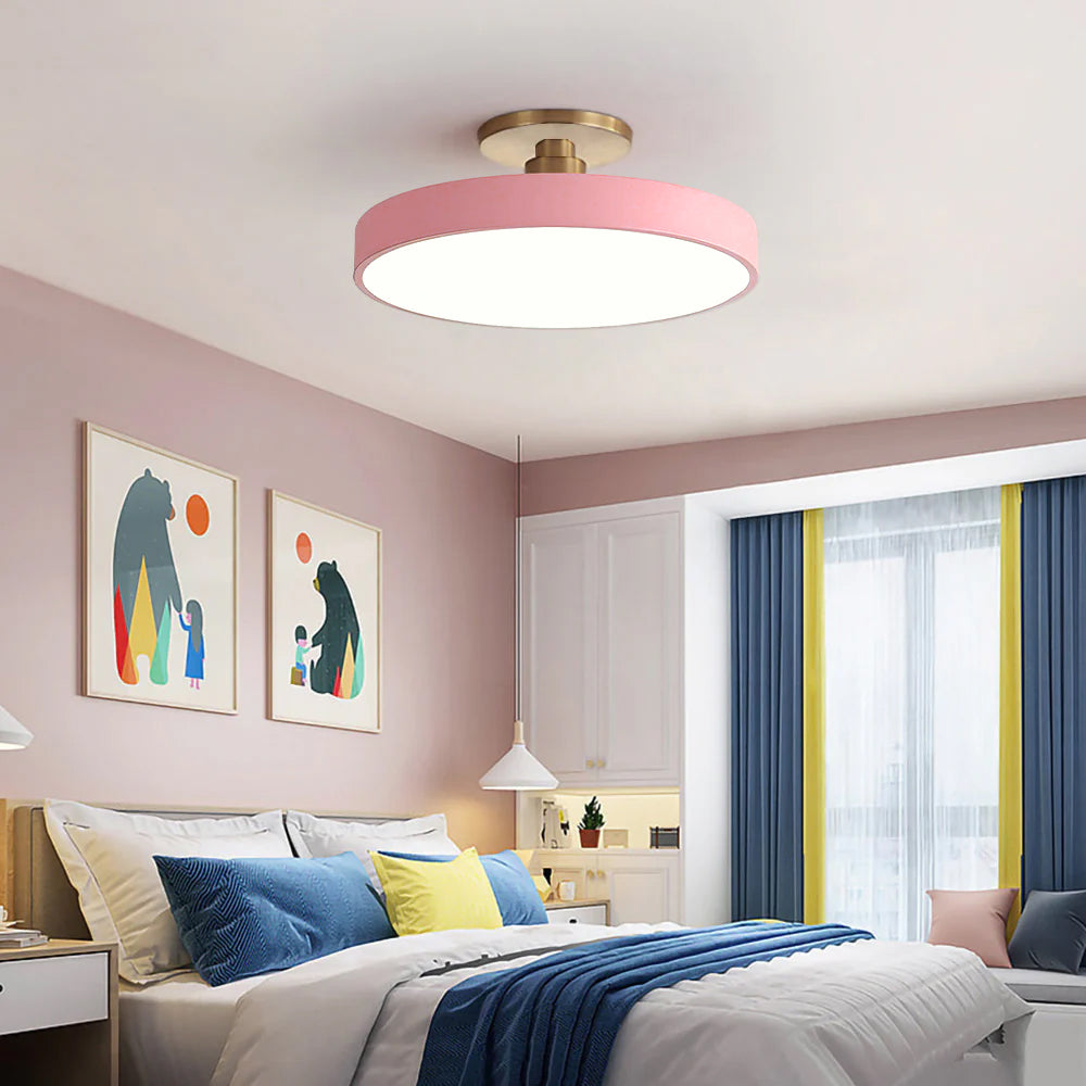 Geometra | Elegant Two-Tone LED Flush Mount Ceiling Light Fixture 19