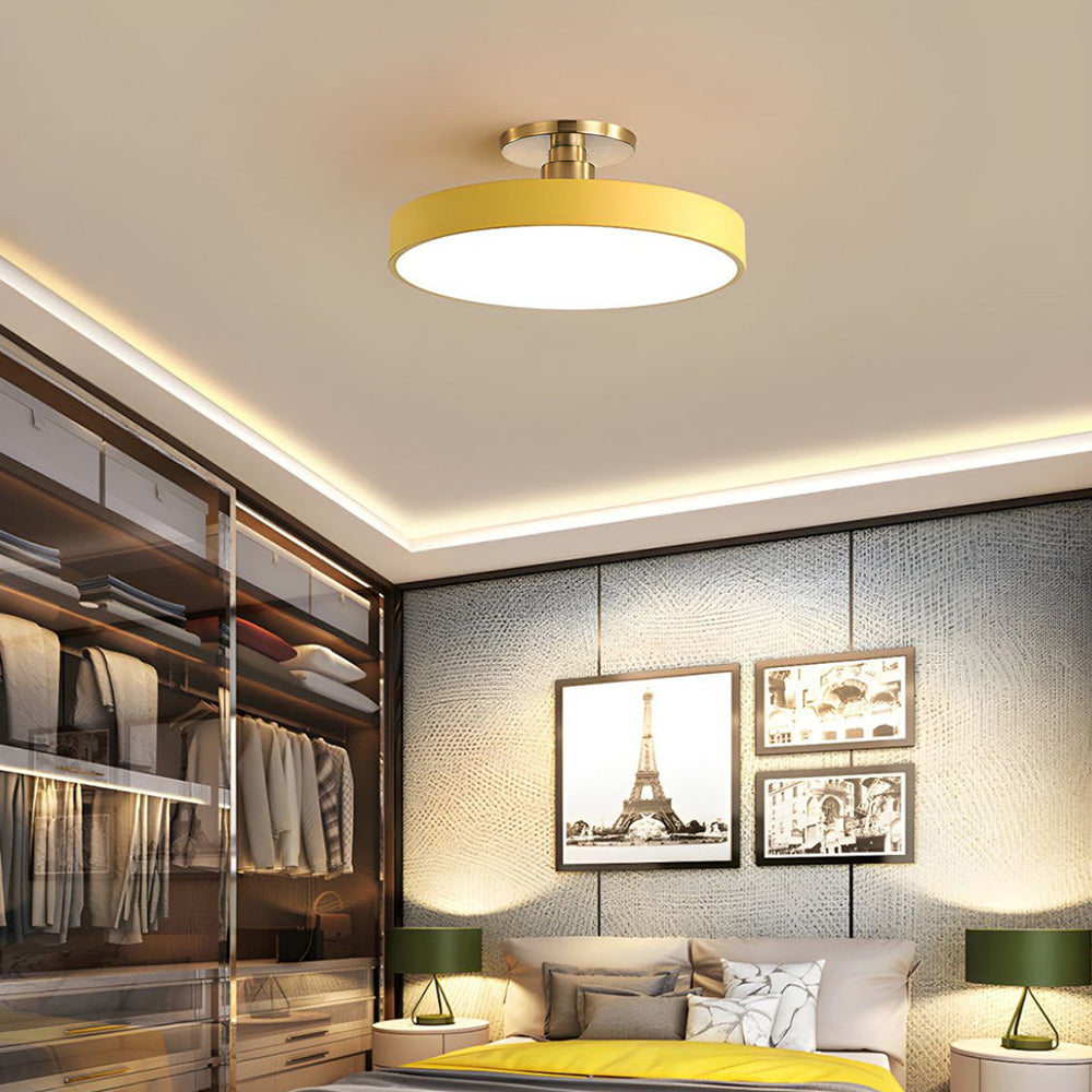 Geometra | Elegant Two-Tone LED Flush Mount Ceiling Light Fixture 2