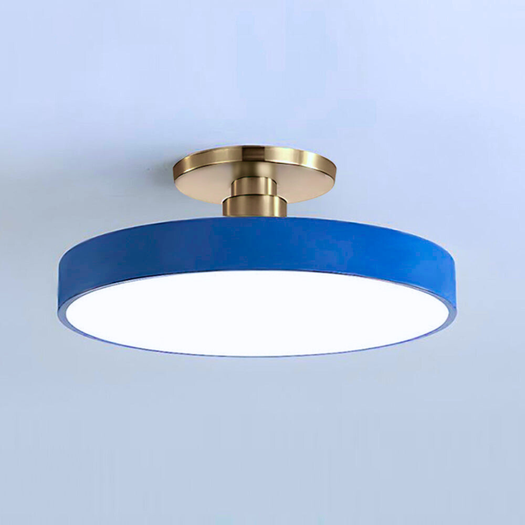 Geometra | Elegant Two-Tone LED Flush Mount Ceiling Light Fixture 20