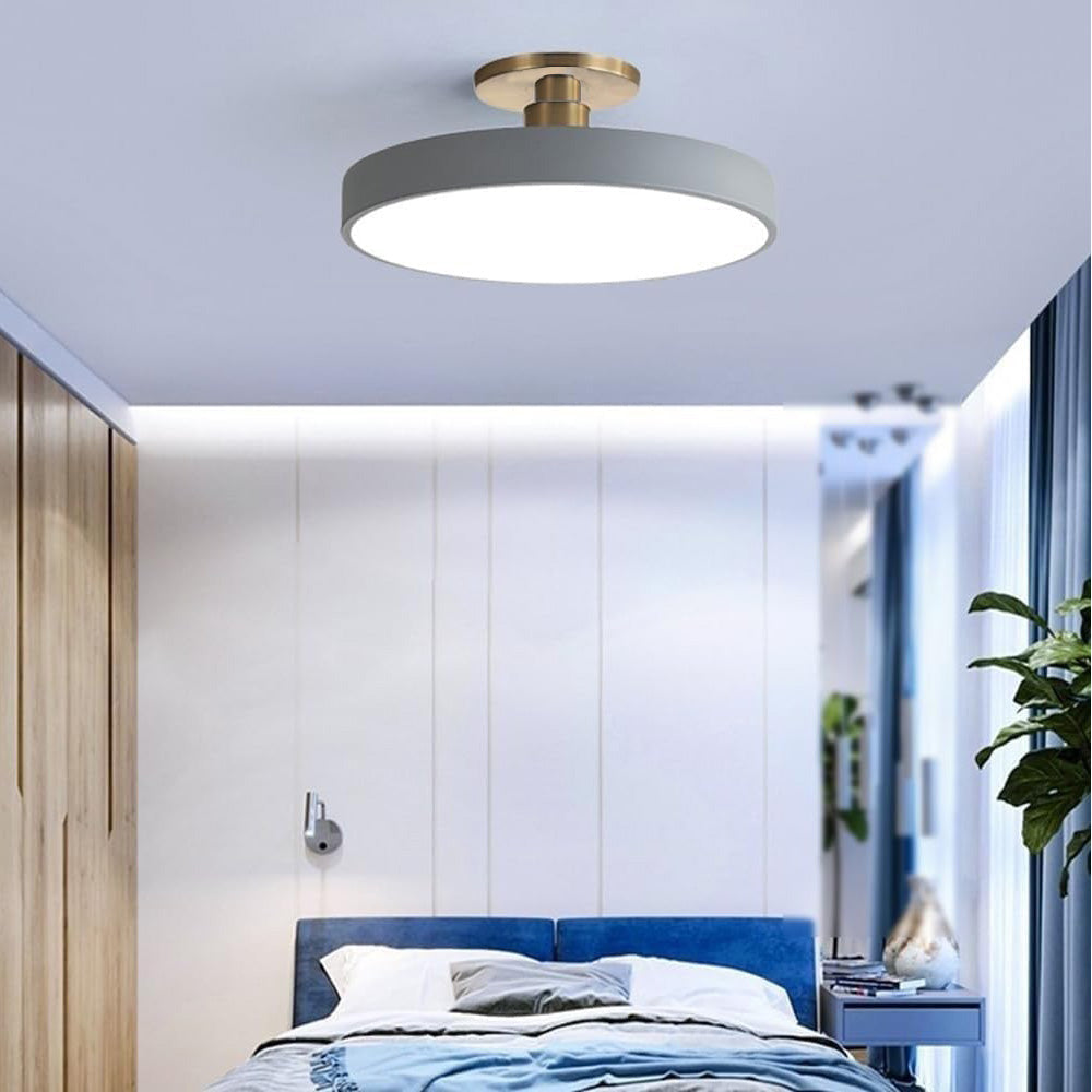 Geometra | Elegant Two-Tone LED Flush Mount Ceiling Light Fixture 3