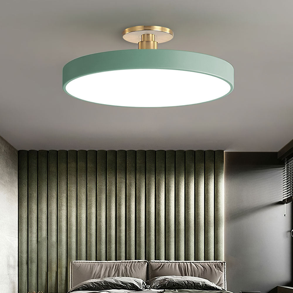 Geometra | Elegant Two-Tone LED Flush Mount Ceiling Light Fixture 4