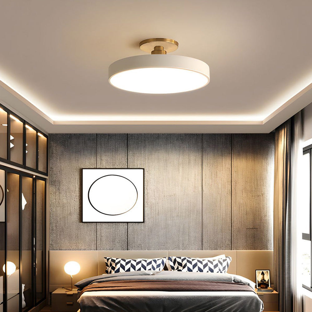 Geometra | Elegant Two-Tone LED Flush Mount Ceiling Light Fixture 7