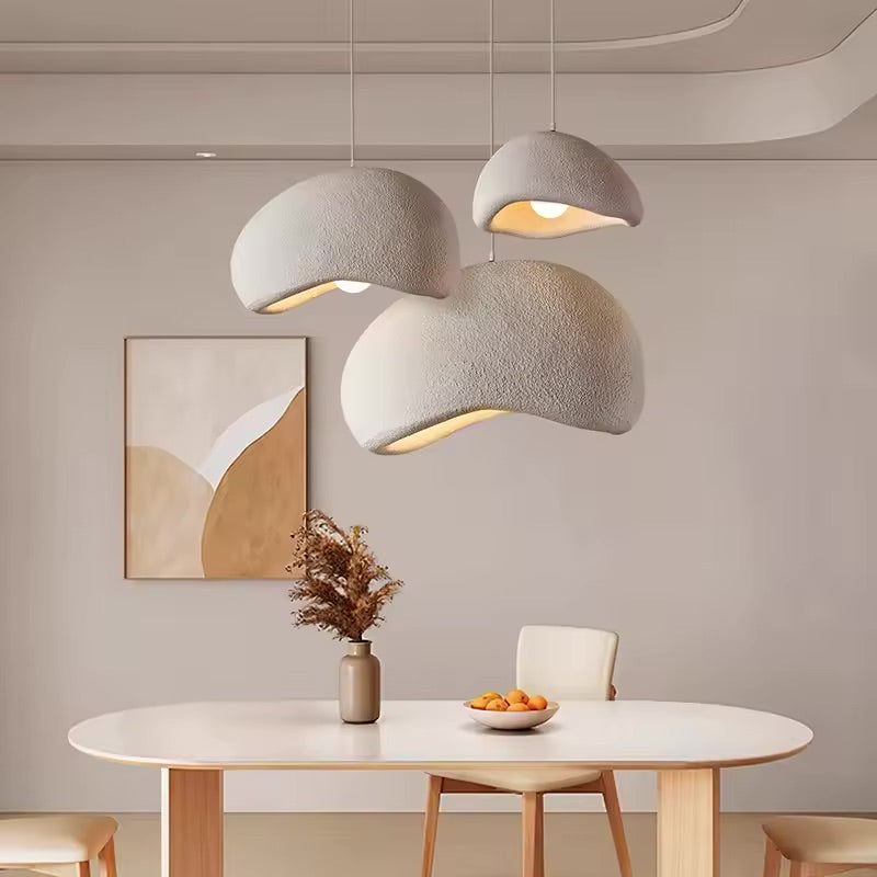 HikariDome | Stylish Textured Japanese Pendant Ceiling Light Fixture 5