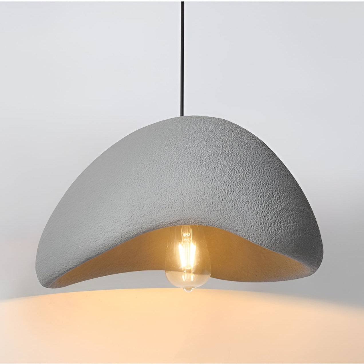 HikariDome | Stylish Textured Japanese Pendant Ceiling Light Fixture 8