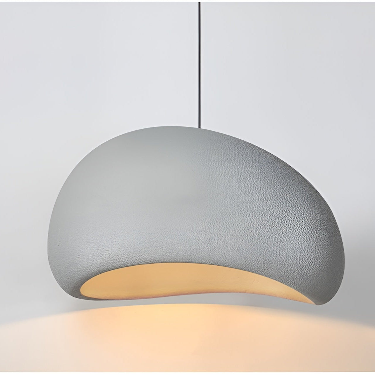 HikariDome | Stylish Textured Japanese Pendant Ceiling Light Fixture 9
