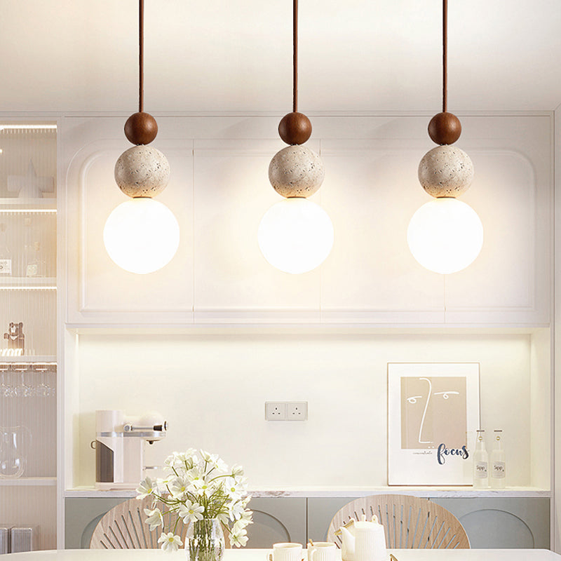 LavaStone | Elegant Natural Travertine Kitchen Pendant Lighting Fixture 1