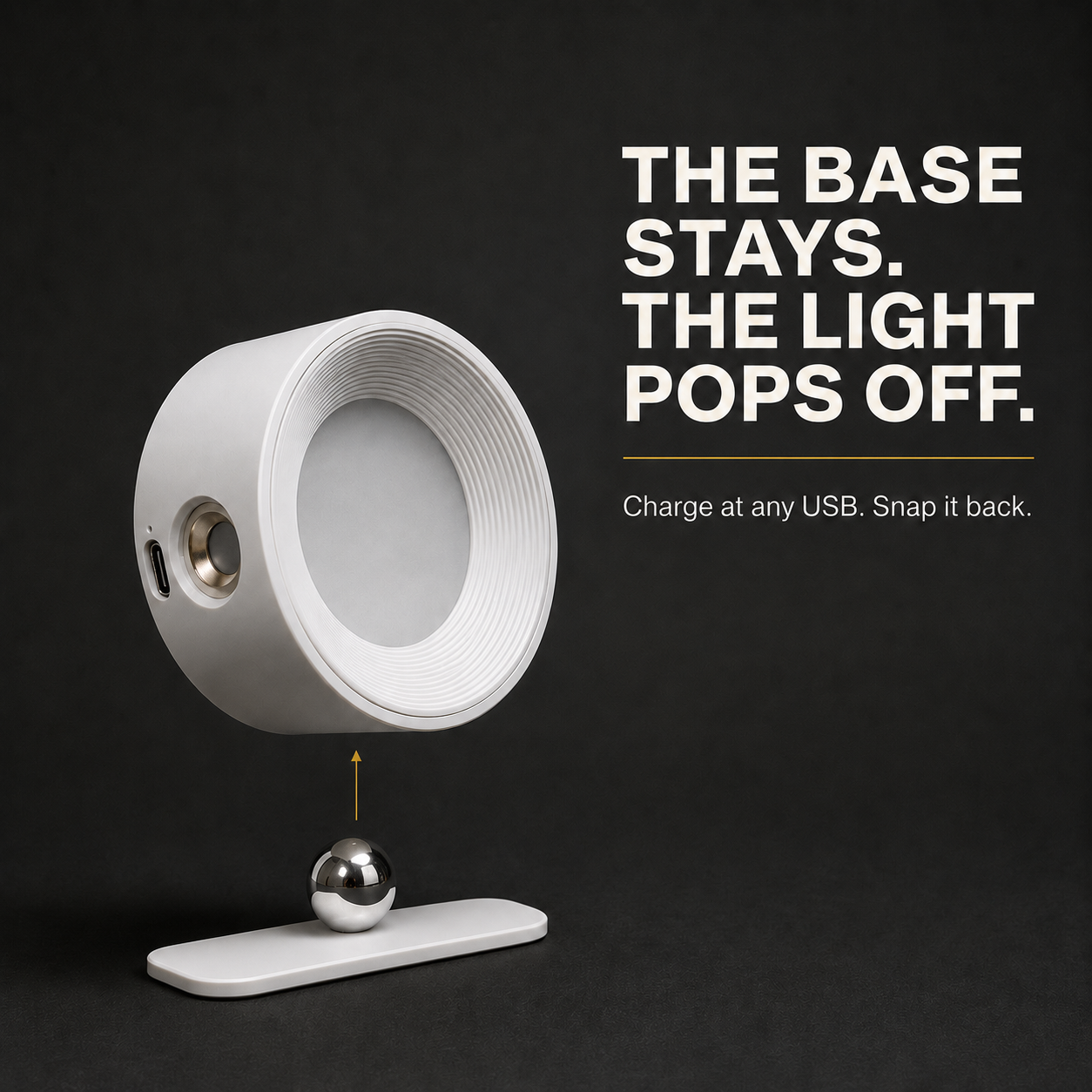 LumenMagnet | Stylish Rechargeable Magnetic Wall Reading Light 2