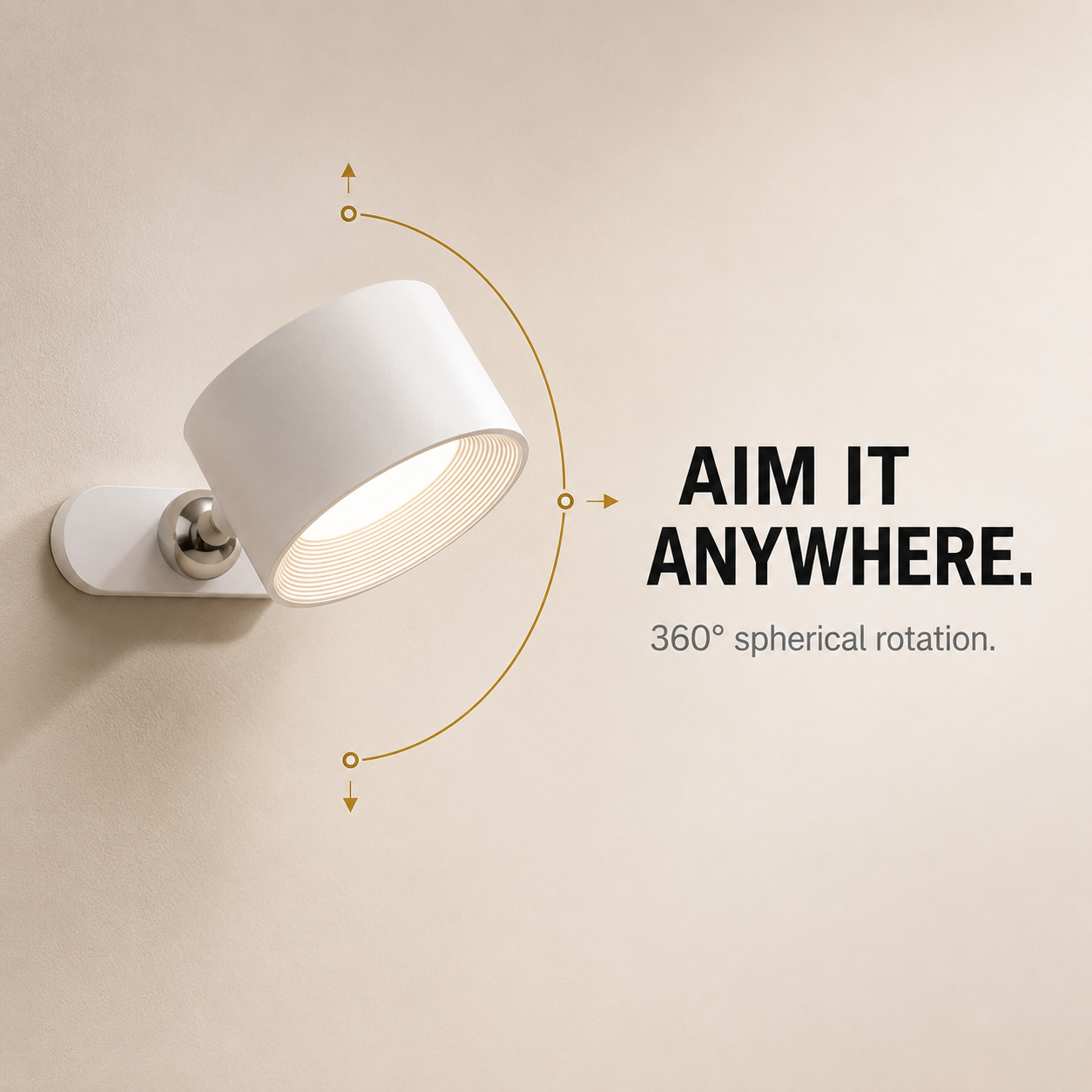 LumenMagnet | Stylish Rechargeable Magnetic Wall Reading Light 6