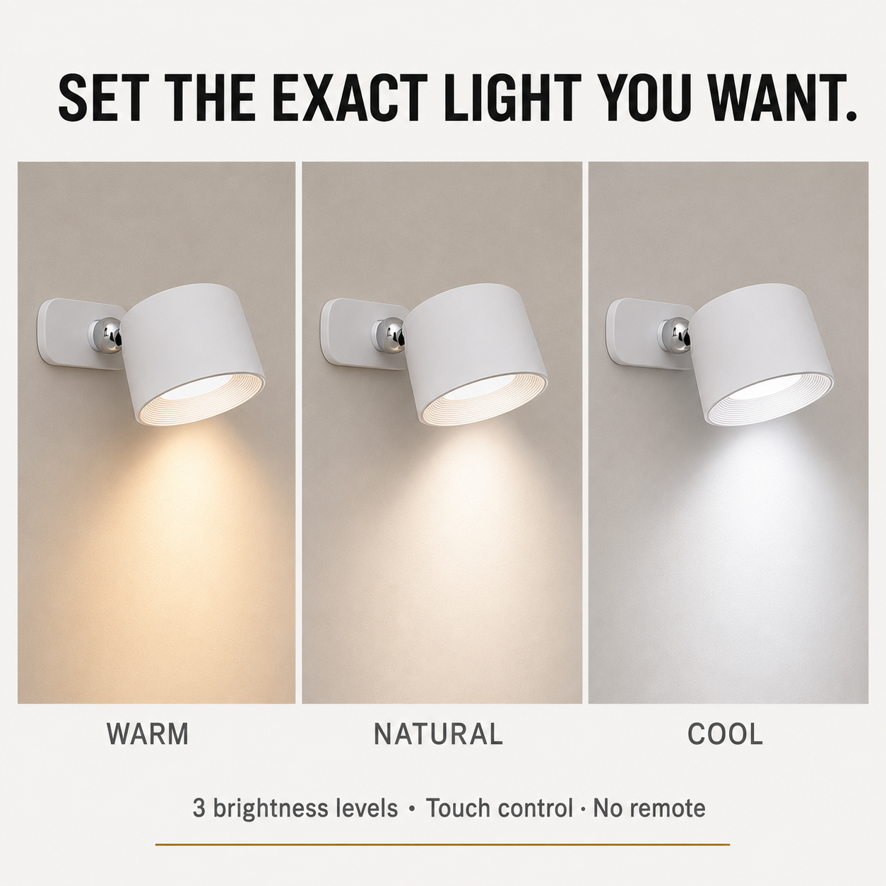 LumenMagnet | Stylish Rechargeable Magnetic Wall Reading Light 7