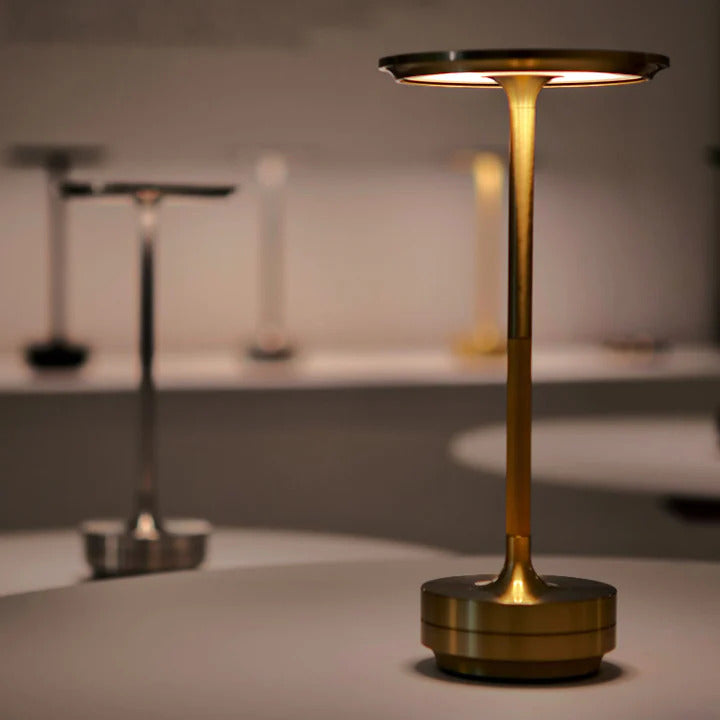 LumiGlow | Stylish Cordless Dimmable LED Table Lamp for Bedside Use 0