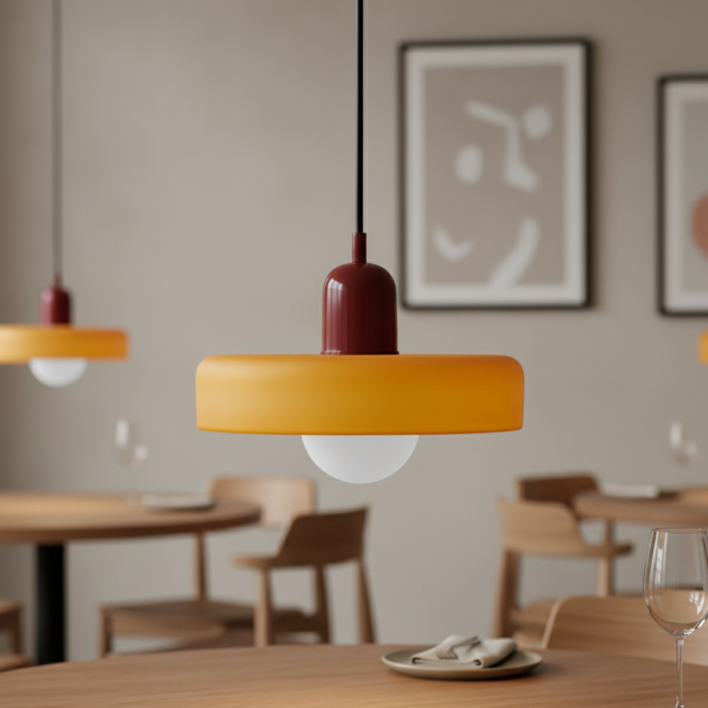 LuminaGlass | Stylish Colorful Glass Pendant Light for Kitchen Island 0