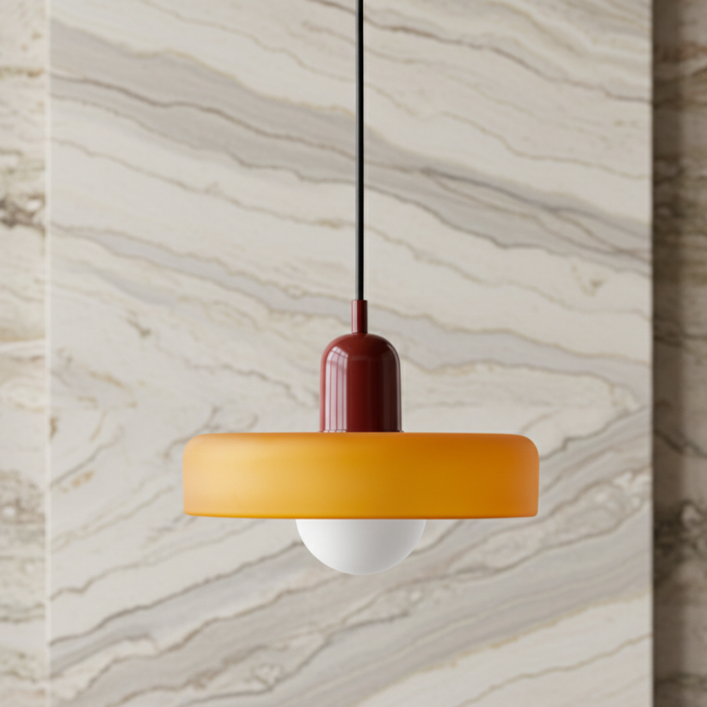 LuminaGlass | Stylish Colorful Glass Pendant Light for Kitchen Island 1