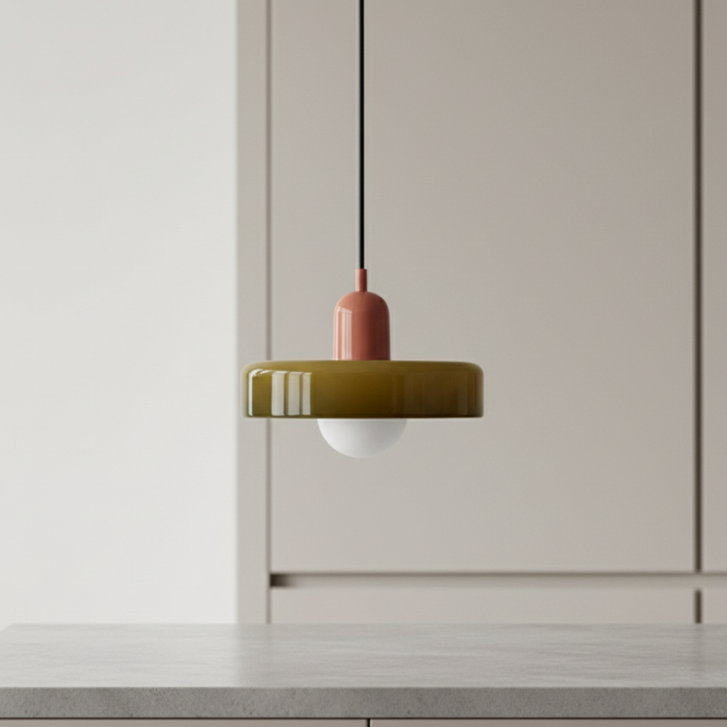 LuminaGlass | Stylish Colorful Glass Pendant Light for Kitchen Island 16