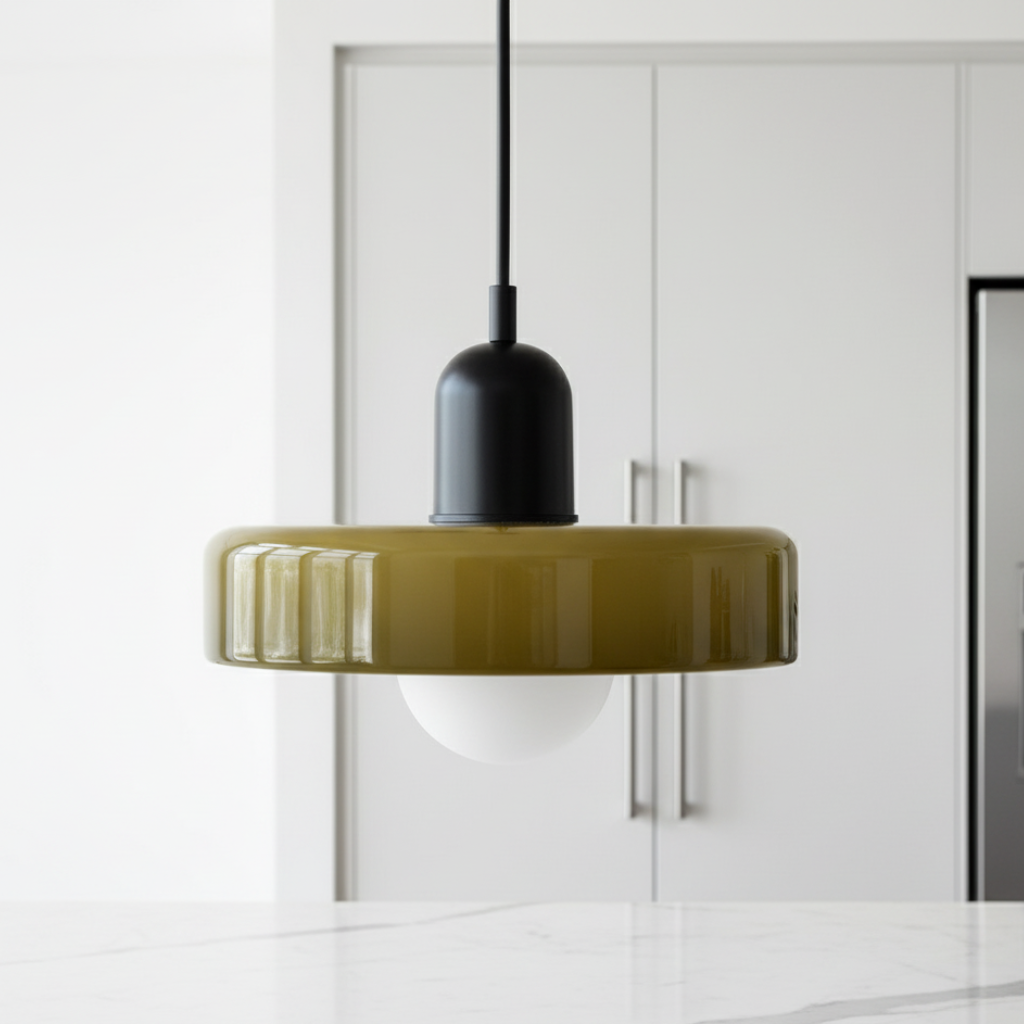 LuminaGlass | Stylish Colorful Glass Pendant Light for Kitchen Island 18