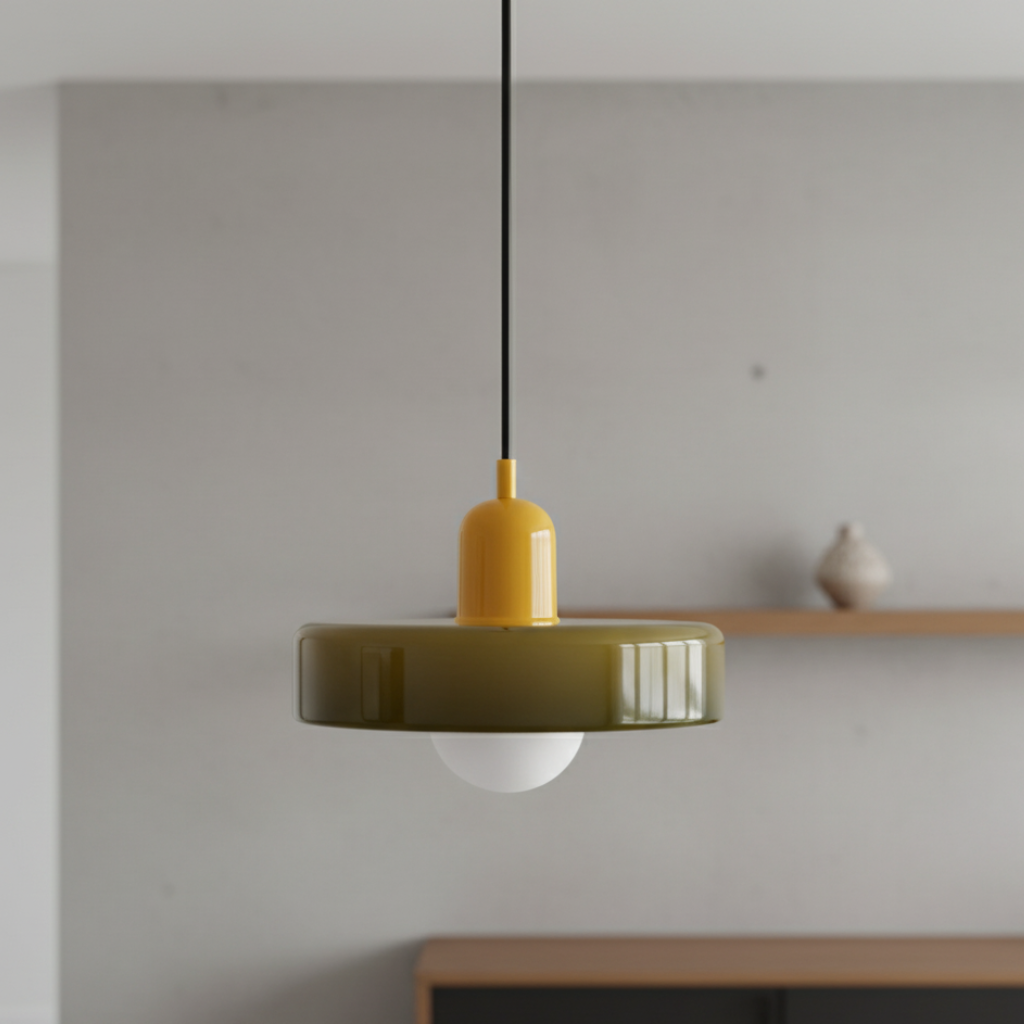LuminaGlass | Stylish Colorful Glass Pendant Light for Kitchen Island 19