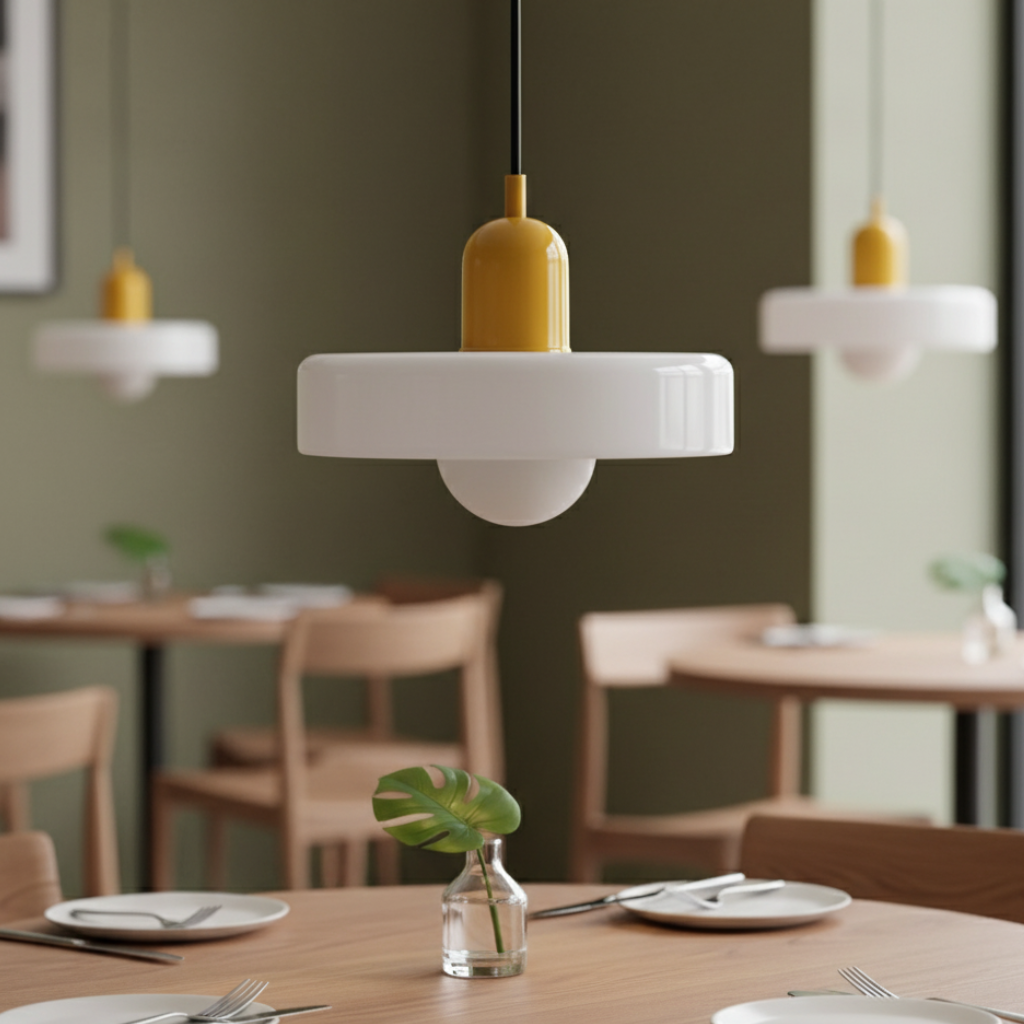 LuminaGlass | Stylish Colorful Glass Pendant Light for Kitchen Island 3