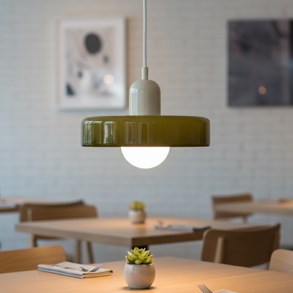 LuminaGlass | Stylish Colorful Glass Pendant Light for Kitchen Island 4