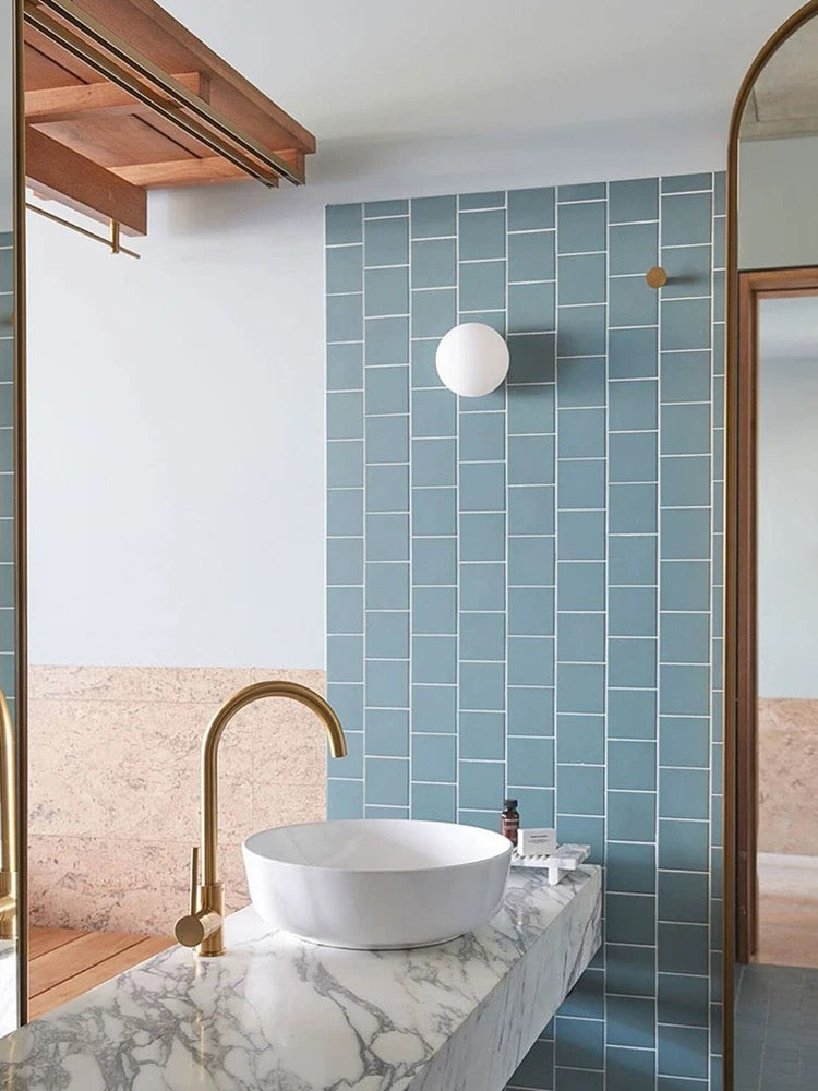 Luminara | Modern Sleek LED Globe Bathroom Wall Sconce Light 4
