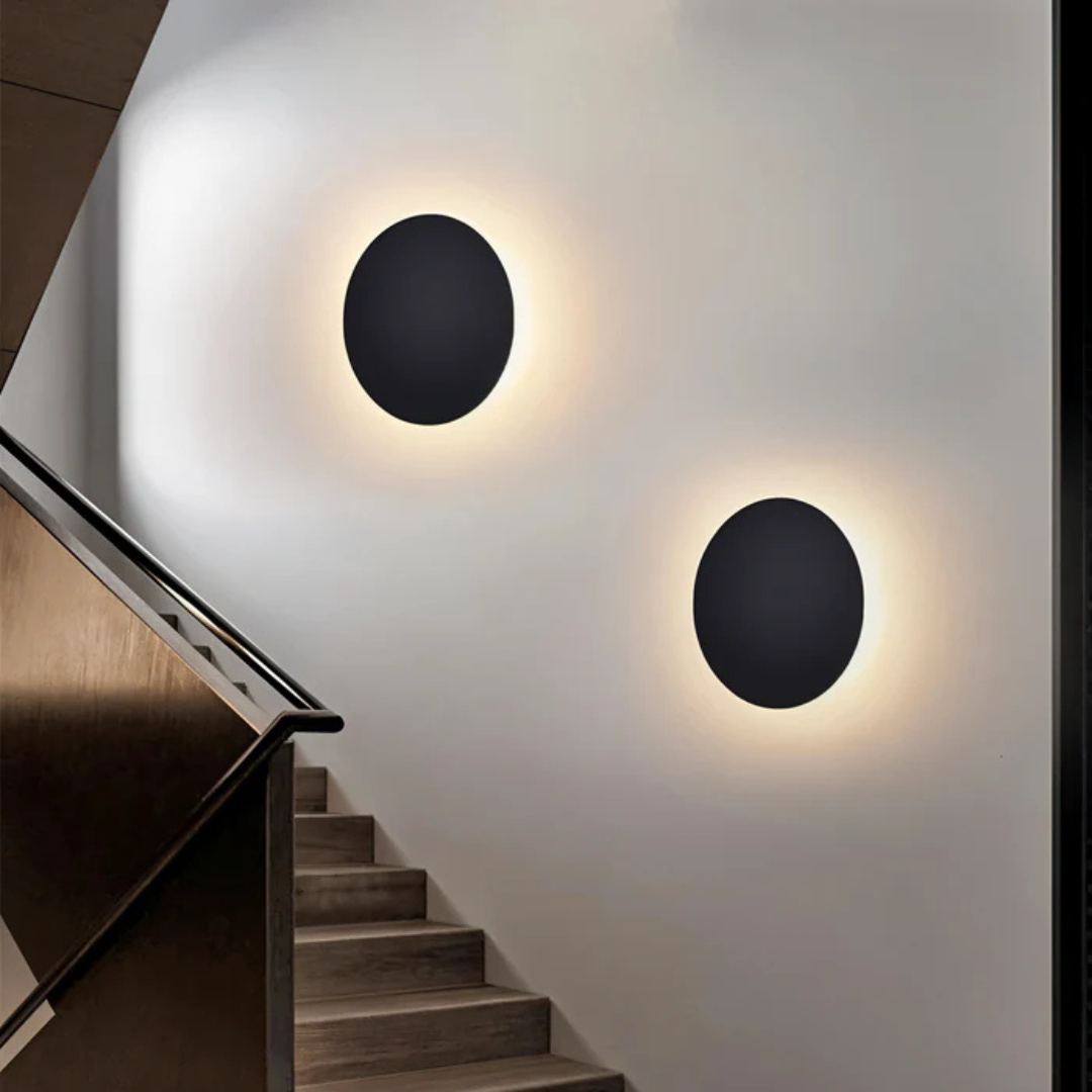 Luminara | Modern Sleek Layered Disc LED Wall Light Sconce 4