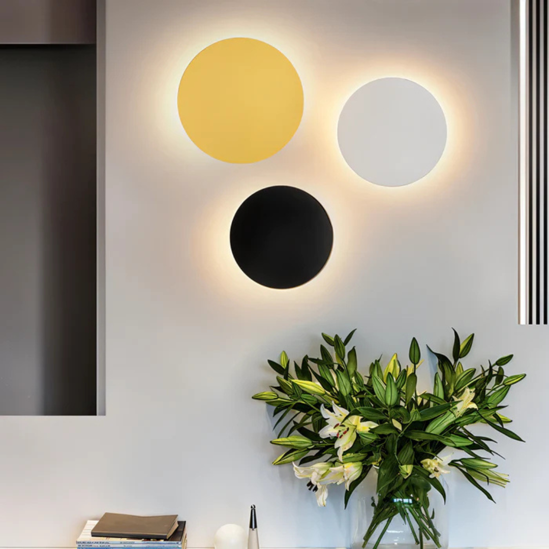Luminara | Modern Sleek Layered Disc LED Wall Light Sconce 5