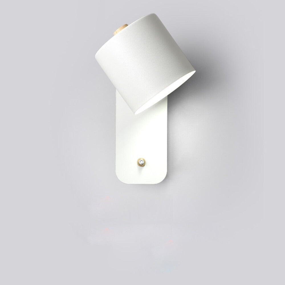 Luminara | Sleek Modern Metal Wall Sconce with Integrated LED Switch 0