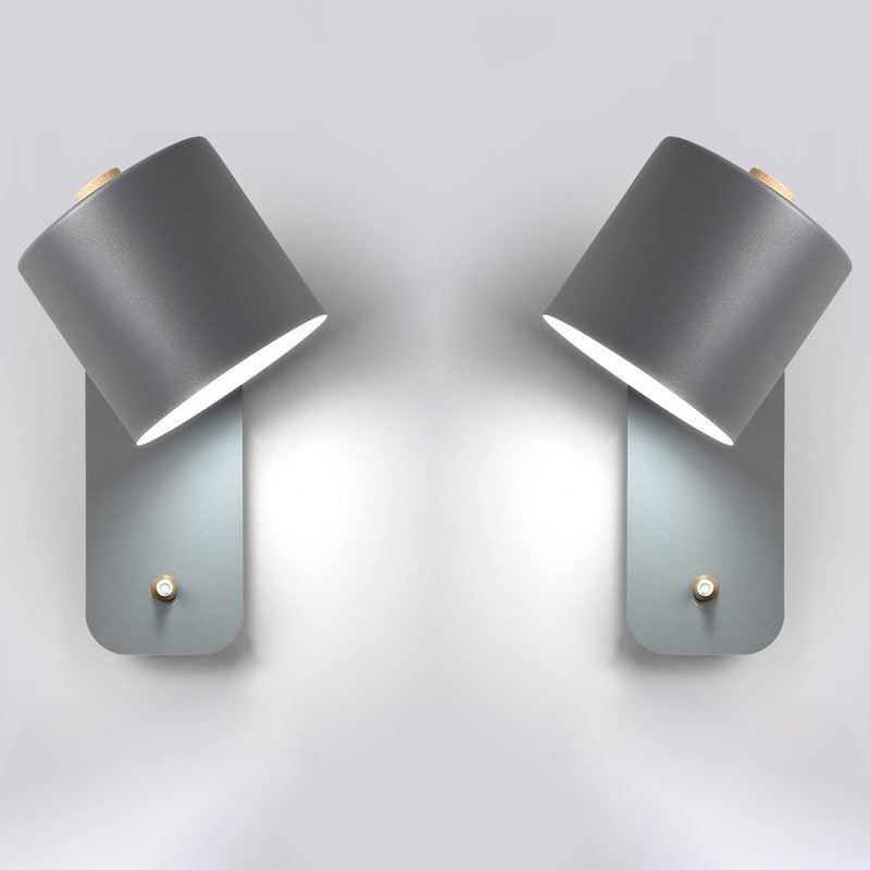 Luminara | Sleek Modern Metal Wall Sconce with Integrated LED Switch 4