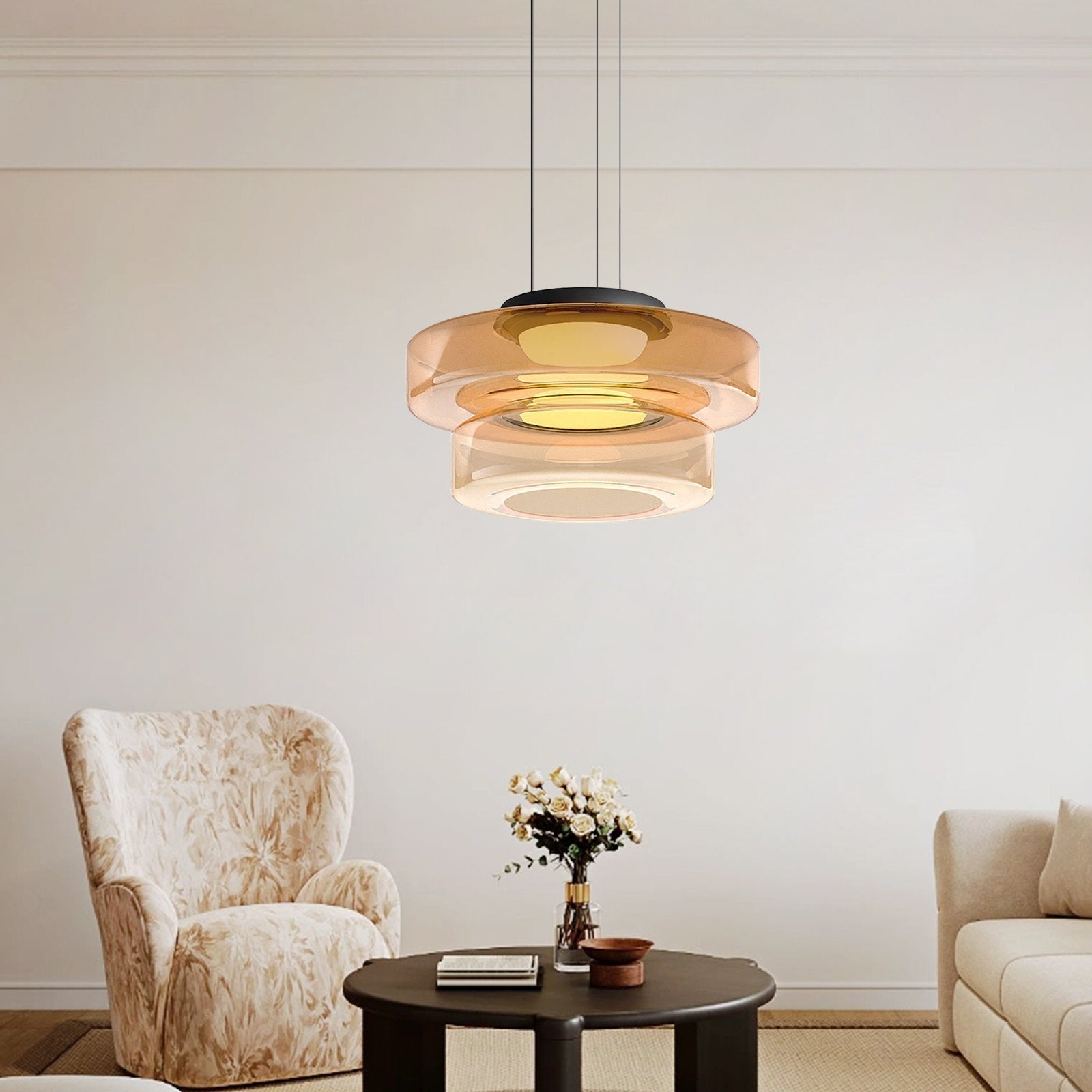 Luminara | Stylish Dynamic Glass Kitchen Pendant Lighting Fixture 8