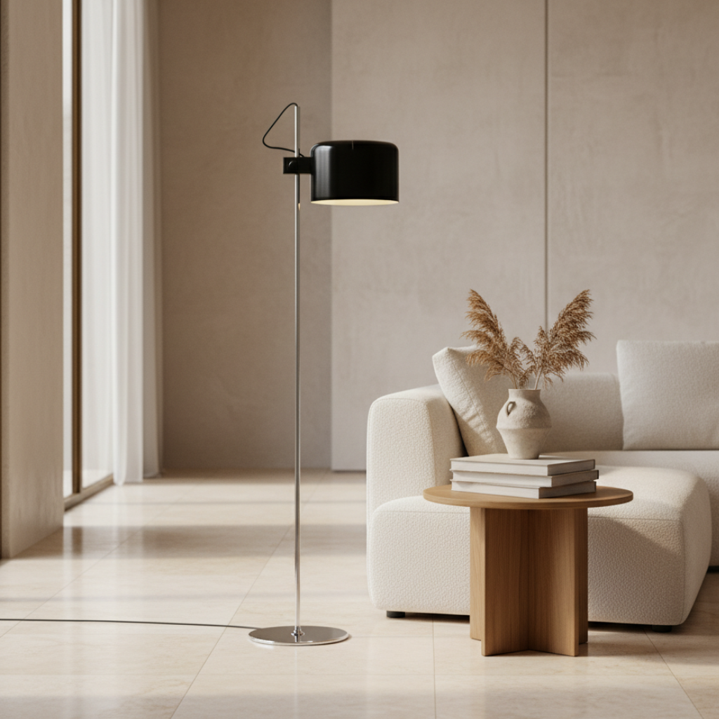 Luminex | Modern Adjustable Black Floor Lamp for Living Room Illumination 0
