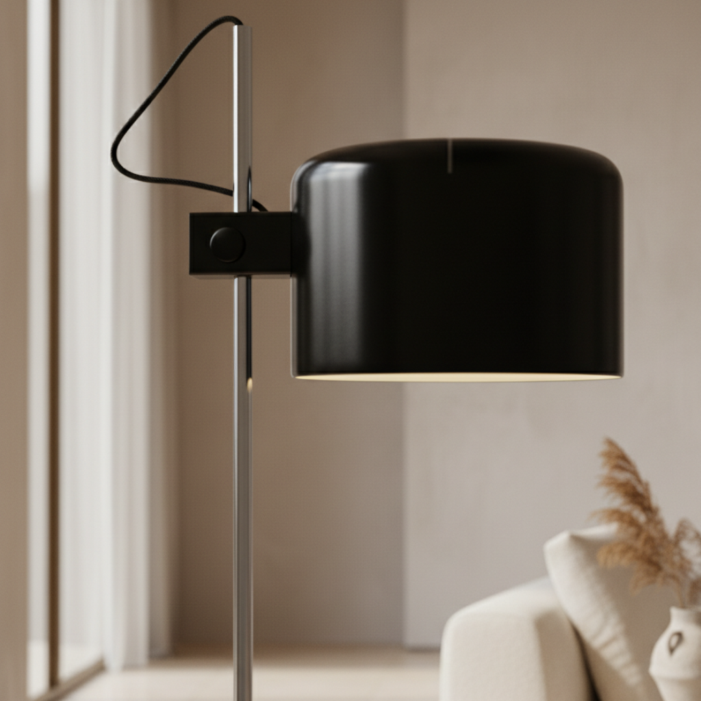 Luminex | Modern Adjustable Black Floor Lamp for Living Room Illumination 1