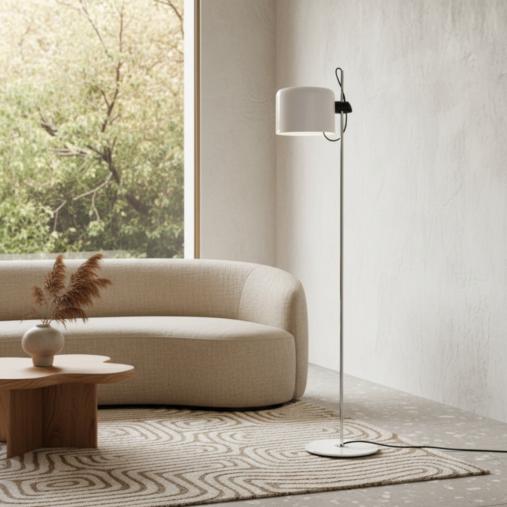 Luminex | Modern Adjustable Black Floor Lamp for Living Room Illumination 4