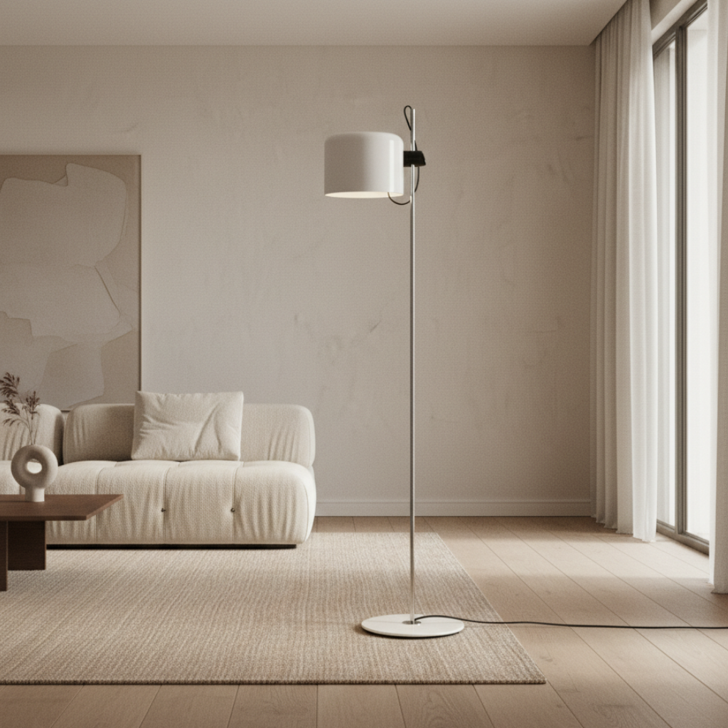 Luminex | Modern Adjustable Black Floor Lamp for Living Room Illumination 6
